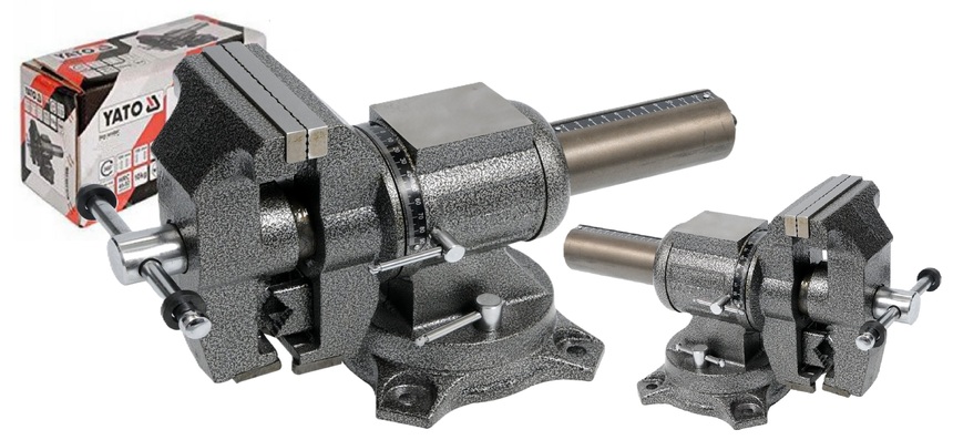 IMADŁO WIELOFUNKCYJNE ŚLUSARSKIE OBROTOWE 360ST. MASZYNOWE Z KOWADŁEM ŻELIWO 125mm YATO YT-6506