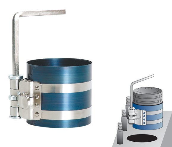 ZACISKACZ OPASKA DO PIERŚCIENI TŁOKOWYCH 50-125mm H=75mm YATO YT-0635