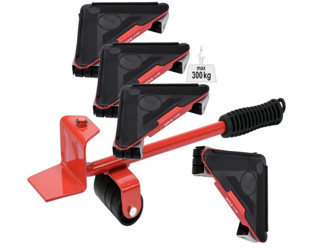 ROLKI WAŁKI PRZENOŚNIKOWE DO TRANSPORTU MEBLI AGD DO 300 KG YATO YT-37490