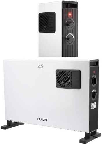 GRZEJNIK ELEKTRYCZNY KONWEKTOROWY FARELKA Z FUNKCJĄ TURBO 2000W LUND 68650 