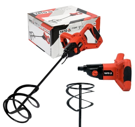 MIESZADŁO BUDOWLANE DO ZAPRAW TYNKÓW KLEJÓW BETONU 2 BIEGI 1600W YATO YT-82607