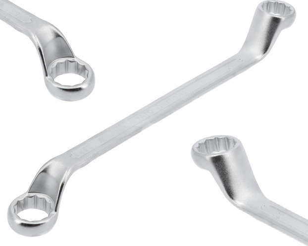 KLUCZ OCZKOWY ODGIĘTY Z POLEROWANĄ GŁÓWKĄ 12X13MM YATO YT-0386