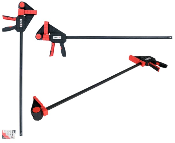 ŚCISK SZYBKOMOCUJĄCY SZYBKOZACISKOWY STOLARSKI 750mmx100mm 270kg YATO YT-63886