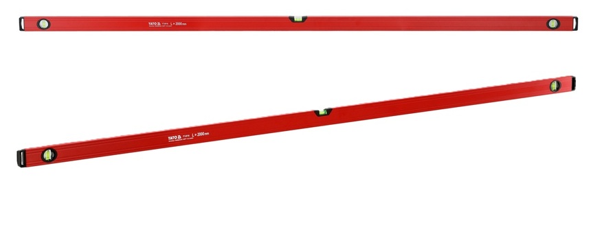 POZIOMNICA ALUMINIOWA 3 LIBELLE 2000mm 2m 200cm YATO YT-30116