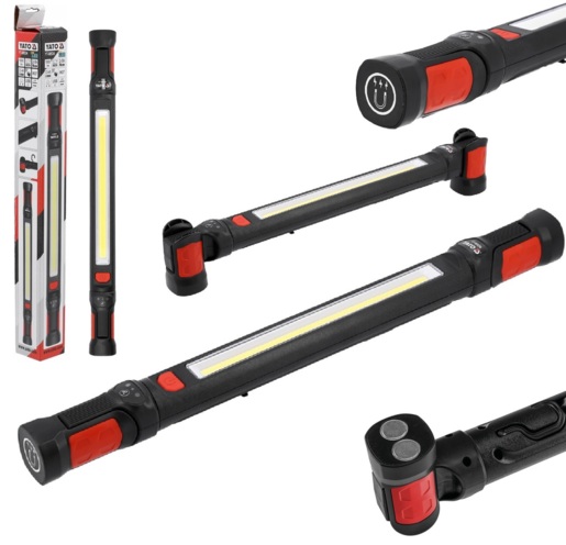LAMPA WARSZTATOWA AKUMULUTAROWA DO OŚWIETLANIA KOMORY SILNIKA 1000lm 4400mAh 50cm YATO YT-08534