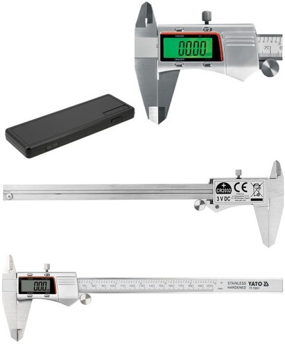 SUWMIARKA NONIUSZ MAUZERKA 200 / 0,03 Z PODŚWIETLANYM EKRANEM YATO YT-72031