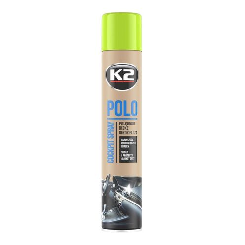 SPRAY DO CZYSZCZENIA I PIELĘGNACJI KOKPITU 750ml POLO COCKPIT ZIELONE JABŁKO K2 K407ZJ0