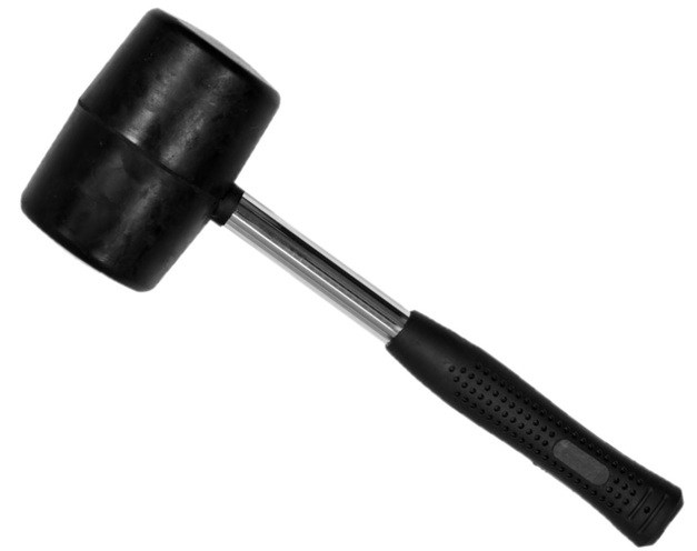 MŁOTEK GUMOWY Z TRZONKIEM Z RURKI STALOWEJ 1100g VOREL 33908