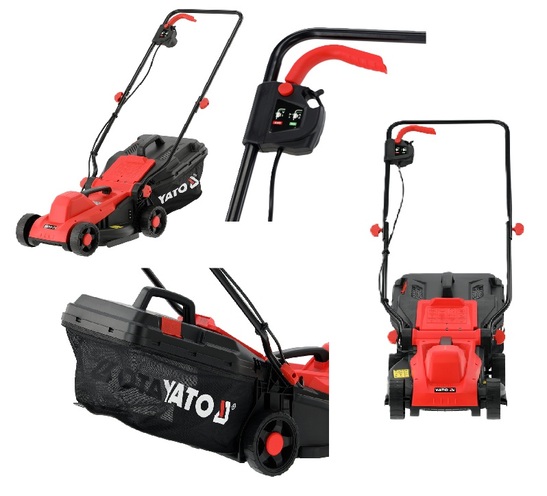 KOSIARKA ELEKTRYCZNA KOSZ 30L 1300W 33cm YATO YT-851990