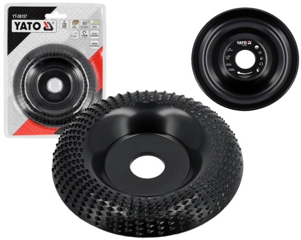 TARNIK TARCZA WYPUKŁA DO DREWNA BETONU PŁYT G/K FREZ TARNIKOWY 125mm YATO YT-59157