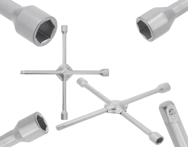 KLUCZ KRZYŻAKOWY kRZYŻAK DO KÓŁ 17mm 19mm 21 mm 1/2'' YATO YT-08004