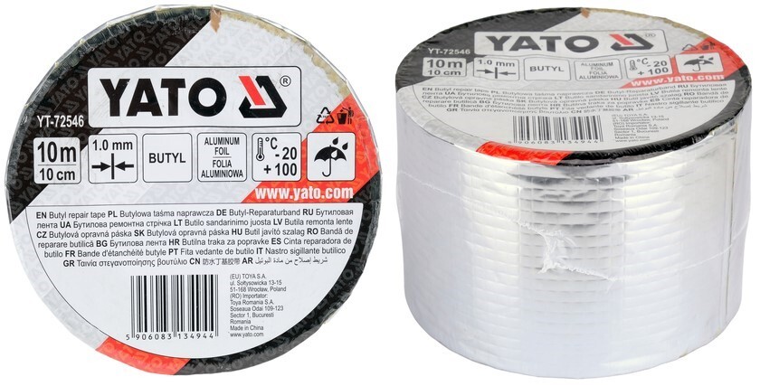 TAŚMA BUTYLOWA USZCZELNIAJĄCA NAPRAWCZA 50MM X 10M YATO YT-72545