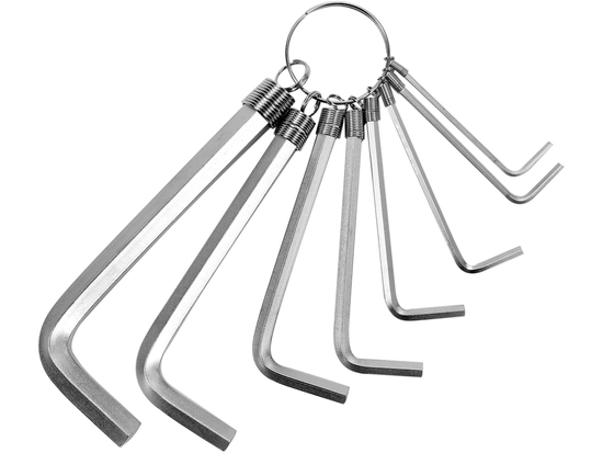 KLUCZE IMBUSOWE TRZPIENIOWE SZEŚCIOKĄTNE HEX 2-10 ZESTAW 8 SZT YATO YT-0503