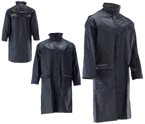 PŁASZCZ PRZECIWDESZCZOWY PELERYNA PŁACHTA PONCHO Z KAPTUREM WODOODPORNE NAVY LIGHT r. XXL 2XL YATO YT-79720