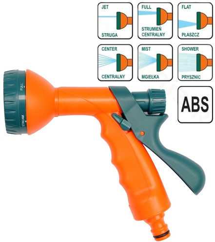 PISTOLET ZRASZAJĄCY OGRODOWY WIELOFUNKCYJNY FLO 89220