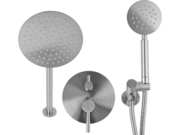 PODTYNKOWY ZESTAW PRYSZNICOWY DESZCZOWNICA OKRĄGŁA STEELY R FALA 75870