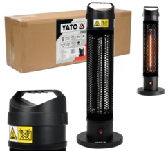 PROMIENNIK PODCZERWIENI PRZENOŚNY GRZEWCZY GRZEJNIK LAMPA Z PILOTEM 800W YATO YT-99520