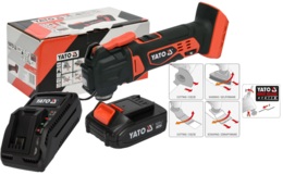 MULTINARZĘDZIE OSCYLACYJNE MULTITOOL 18V Z BATERIĄ 2Ah i ŁADOWARKĄ  YATO YT-82818