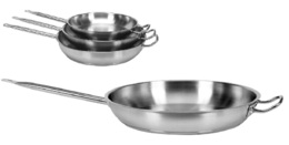 PATELNIA GASTRONOMICZNA ZE STALI NIERDZEWNEJ INDUKCJA GAZ PRĄD 36cm YATO YG-00104