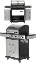 GRILL GAZOWY ZUSHI 3+1 STAL NIERDZEWNA 11,2KW 4 PALNIKI YATO YG-20018 