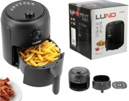 FRYTKOWNICA BEZTŁUSZCZOWA AIR FRYER FRYTOWNICA 1000W 2,6L CZARNA LUND 67560