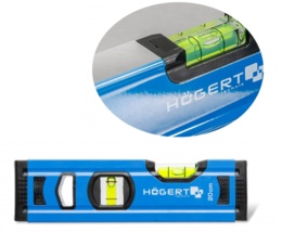 POZIOMNICA ALUMINIOWA 2 LIBELLE 200mm 0,2m 20cm HOGERT HT4M001-D