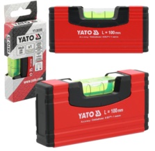 POZIOMNICA MINI KIESZONKOWA MAGNETYCZNA 100mm 10cm YATO YT-30350