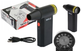 BEZPRZEWODOWA MINI TURBO DMUCHAWA DO CZYSZCZENIA ROZPALANIA 135000obr./min 4Ah 180W USB-C CZARNA YATO YT-82938