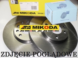 Tarcze hamulcowe wentylowane MIKODA 1346 + KLOCKI BLUE PRINT ADM542110 - MAZDA MX-5 IV (ND) MX-5 RF Targa (ND) - OŚ PRZEDNIA