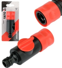 SZYBKOZŁĄCZKA SZYBKOZŁĄCZE ZŁĄCZE Z ZAWOREM I PRZYŁĄCZEM DO WĘŻA OGRODOWEGO 1/2