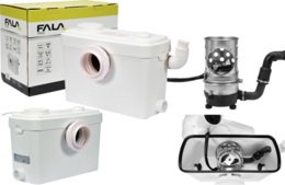 POMPA SANITARNA DO WC Z NOŻAMI TNĄCYMI ROZDRABNIACZ MIELNIK MIKSER MŁYNEK PRZEPOMPOWNIA 600W 150 l/min FALA 75953