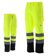 SPODNIE ODBLASKOWE MONTERSKIE OSTRZEGAWCZE ORIOLUS 230g/m² r. XXL 2XL YATO YT-79374