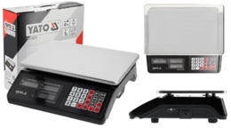 WAGA ELEKTRONICZNA SKLEPOWA MAGAZYNOWA KALKULACYJNA LCD AKUMULATOR 40kg 5g YATO YT-73270