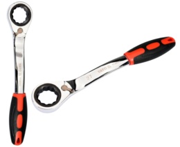 KLUCZ OCZKOWY DWUNASTOKĄTNY ODGIĘTY Z GRZECHOTKĄ 27mm YATO YT-02386