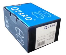 Klocki hamulcowe QUARO QP0558 - DAIHATSU MATERIA (M4_) SIRION (M3_) FORD FIESTA VI (CB1, CCN) FIESTA VI Van MAZDA 2 (DE_, DH_3) SUBARU JUSTY IV SUZUKI BALENO (FW, EW) SWIFT IV (FZ, NZ) SWIFT V (AZ) - OŚ PRZEDNIA