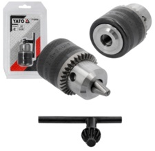 UCHWYT GŁOWICA GŁÓWKA DO WIERTARKI WIERTARSKI Z KLUCZEM 10mm 3/8