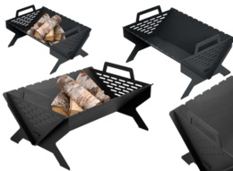 PALENISKO OGRODOWE STALOWE SKŁADANE C7 OGNISKO GRILL 50x35x27cm LUND 99708