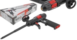 PISTOLET ALUMINIOWY DO NAKŁADANIA I NATRYSKIWANIA PIANKI MONTAŻOWEJ PU POWLEKANY PTFE SZYBKA REGULACJA 340mm YATO YT-67440