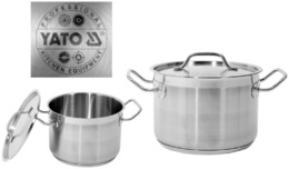 GARNEK ŚREDNI Z POKRYWKĄ ZE STALI NIERDZEWNEJ 20X14CM 4,4L YATO YG-00022