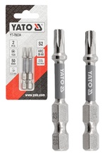 BITY GROTY KOŃCÓWKI NIKLOWANE DO WKRĘTARKI TORX 1/4