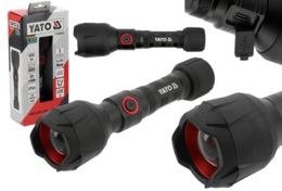 LATARKA AKUMULATOROWA LED WZMOCNIONY ODPORNY NA UPADKI KORPUS 250m 10W 1000lm YATO YT-085614
