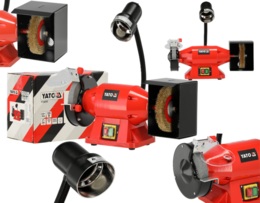 SZLIFIERKA STOŁOWA DWUTARCZOWA PODWÓJNA DO OSTRZENIA 150mm 520W 230V YATO YT-822107