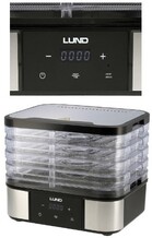 SUSZARKA SPOŻYWCZA 5 TAC ZE STALI NIERDZEWNEJ Z REGULACJĄ 380W LUND 68281 