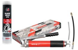 SMAROWNICA TOWOTNICA RĘCZNA 600ml WZMOCNIONA YATO YT-07042 + UNIWERSALNY SMAR LITOWY MOJE AUTO 20-B60 ŁT-43 400g