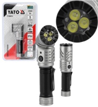 LATARKA AKUMULATOROWA 5 TRYBÓW ALUMINIOWA POWER LED 20W 2500LM YATO YT-085613