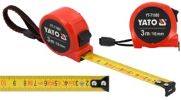 MIARA ZWIJANA TAŚMA MIERNICZA METALOWA MIARKA Z BLOKADĄ 3m 16mm YATO YT-71080