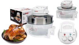 KOMBIWAR HALOGENOWY MULTICOOKER PIEKARNIK + AKCESORIA 17L 1400W BIAŁY LUND 67640