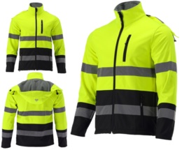 KURTKA ROBOCZA SOFTSHELL OSTRZEGAWCZA ODBLASKOWA KAPTUR ORIOLUS 300g/m² r. XL YATO YT-79397