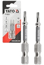 BITY GROTY KOŃCÓWKI NIKLOWANE DO WKRĘTARKI TORX 1/4