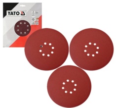 KRĄŻKI KRĄŻEK ŚCIERNY dla YT-82340 YT-82350 79307 NA RZEP 225mm P180 YATO YT-83476